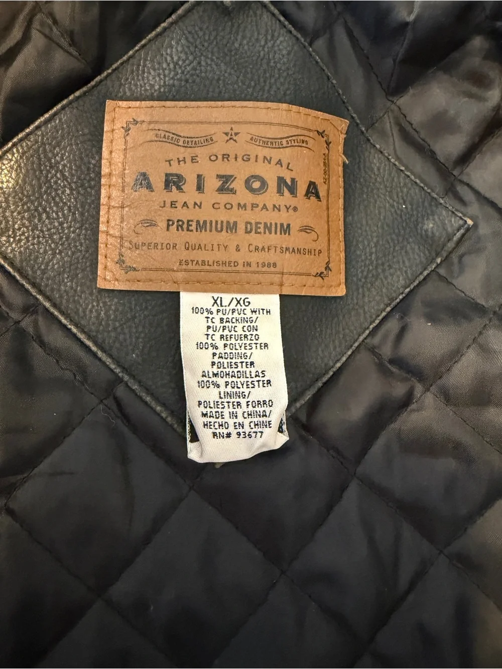 Men's brown Leather Jacket - Classic Zip Front